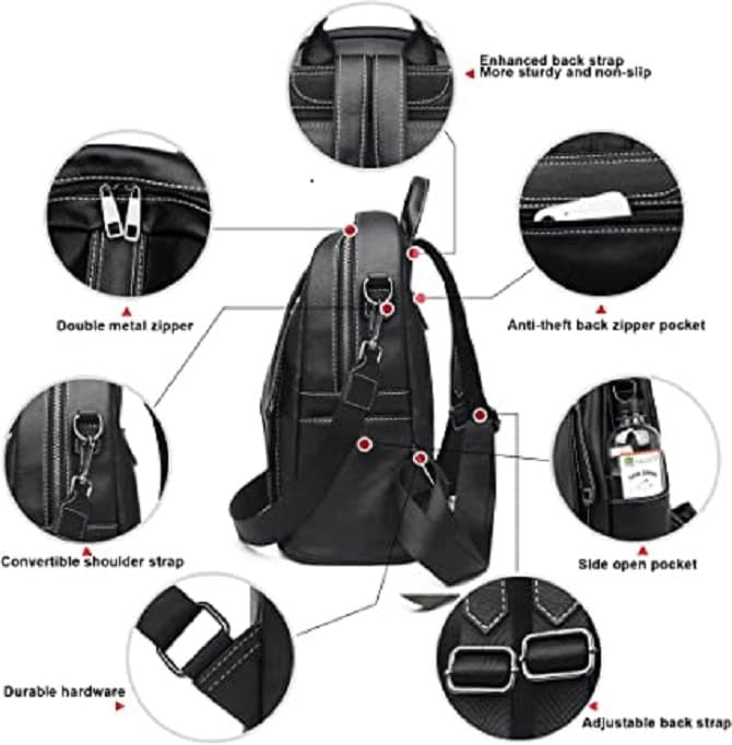 LOVVA PARIS™ Luxurious Leatherette Backpack for Girls and women
