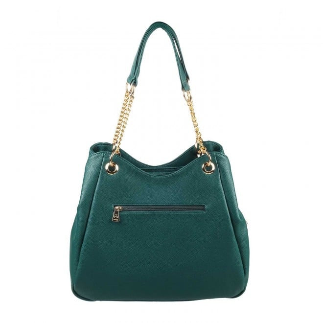Lovva Paris Women's Elegant Black Tote Bag – Stylish Handbag with Gold Chain Straps for Everyday & Casual Outings