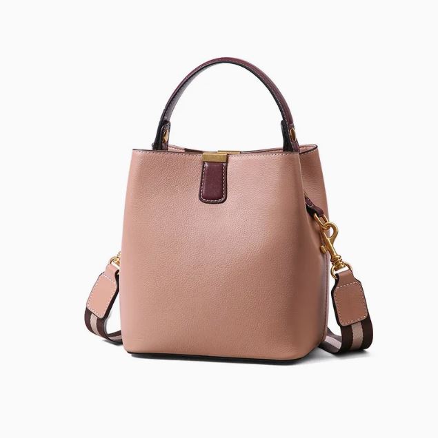 LOVVA PARIS™ Luxury Vegan Leather Bucket/Satchel bag with 2 Straps
