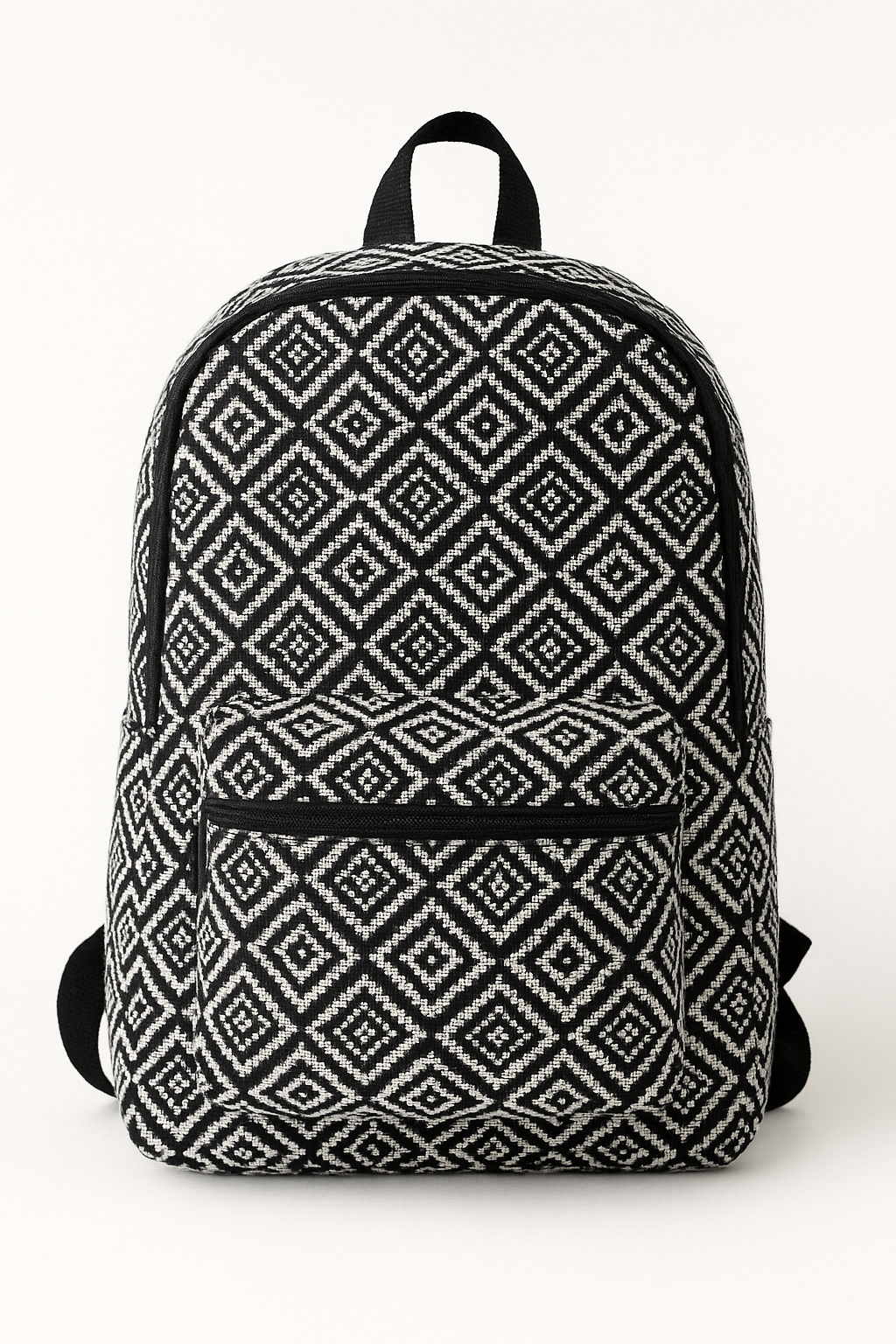 Vintage Geometric Tapestry Backpack – Boho Style with Artistic Flair