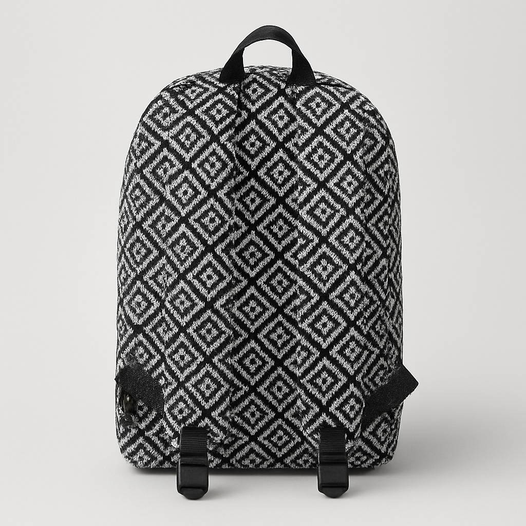 Vintage Geometric Tapestry Backpack – Boho Style with Artistic Flair