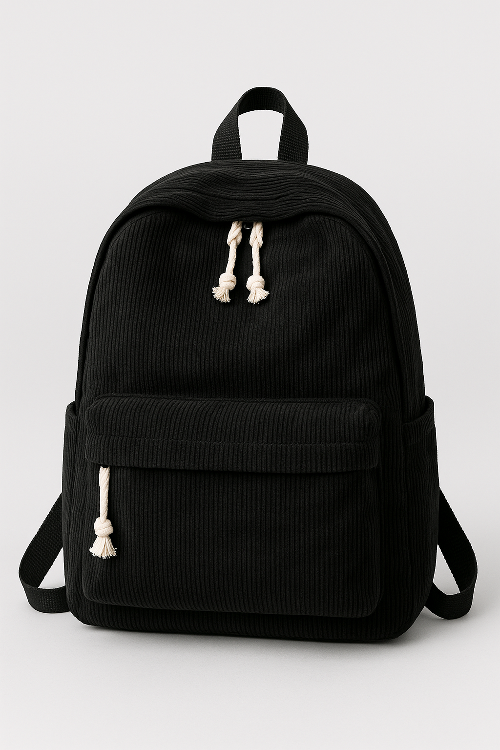 Lovva Paris Corduroy Classic Backpack – Black