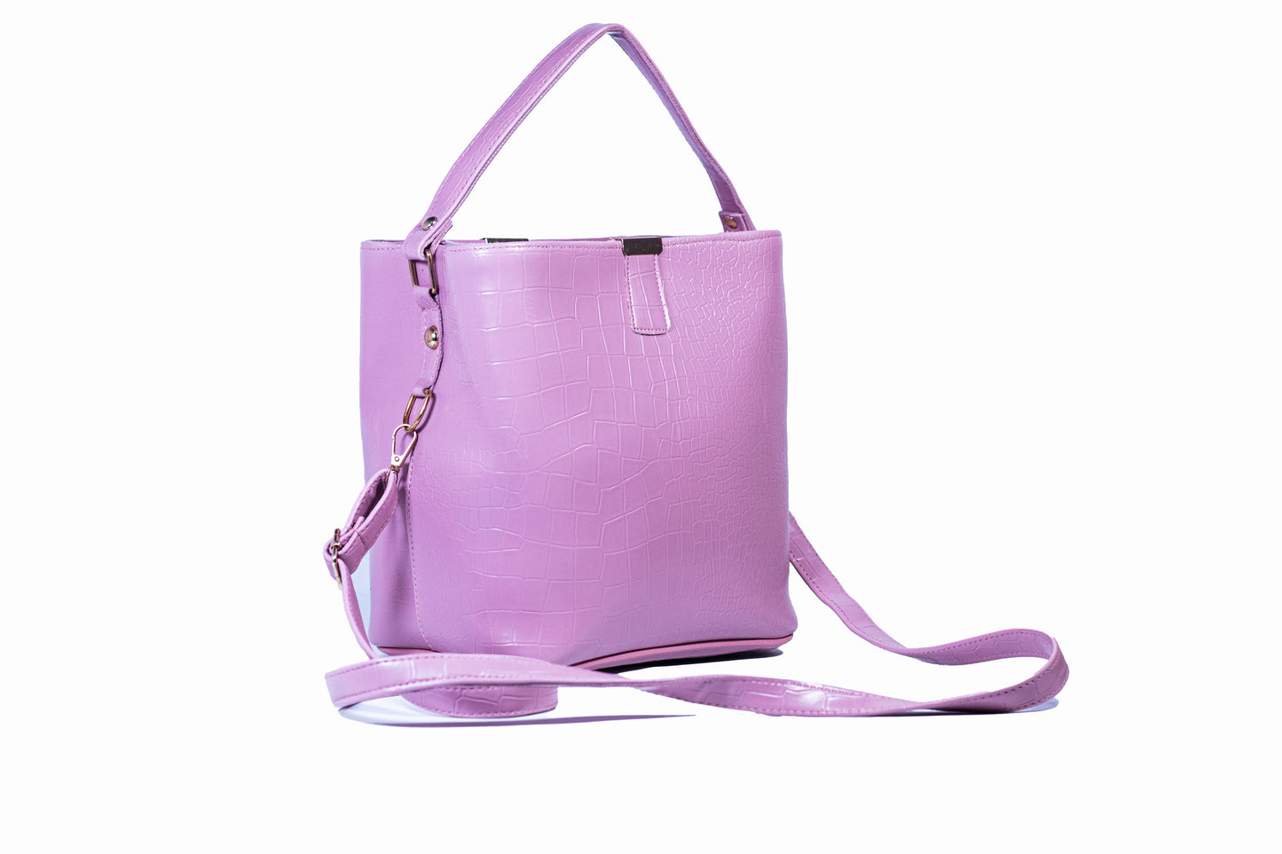 LOVVA PARIS™ Luxury Croco Print Vegan LeatherBucket bag