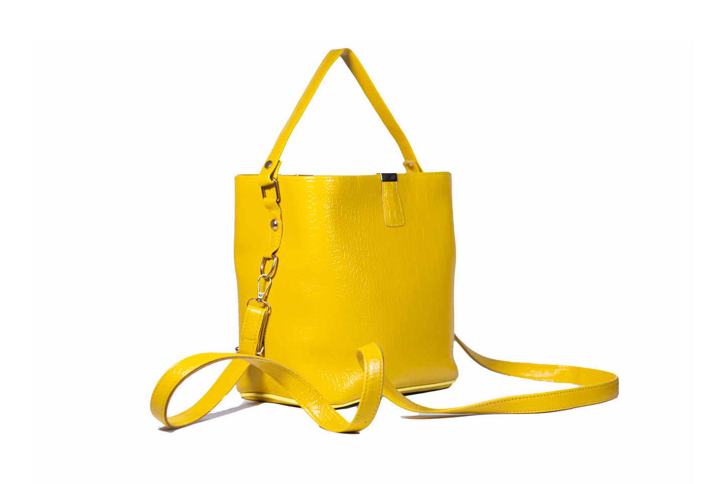 LOVVA PARIS™ Luxury Croco Print Vegan LeatherBucket bag